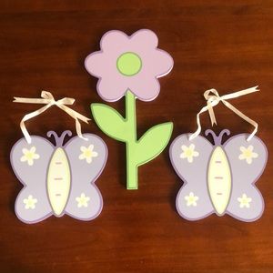 Butterflies & Flower Wall Art